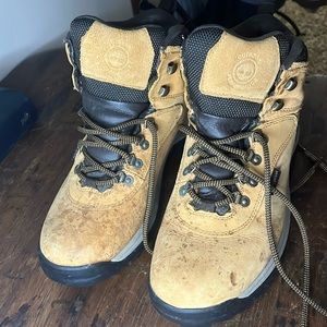 Timberland Men's White Ledge Mid Waterproof Hiking Boots Wheat Style 14176